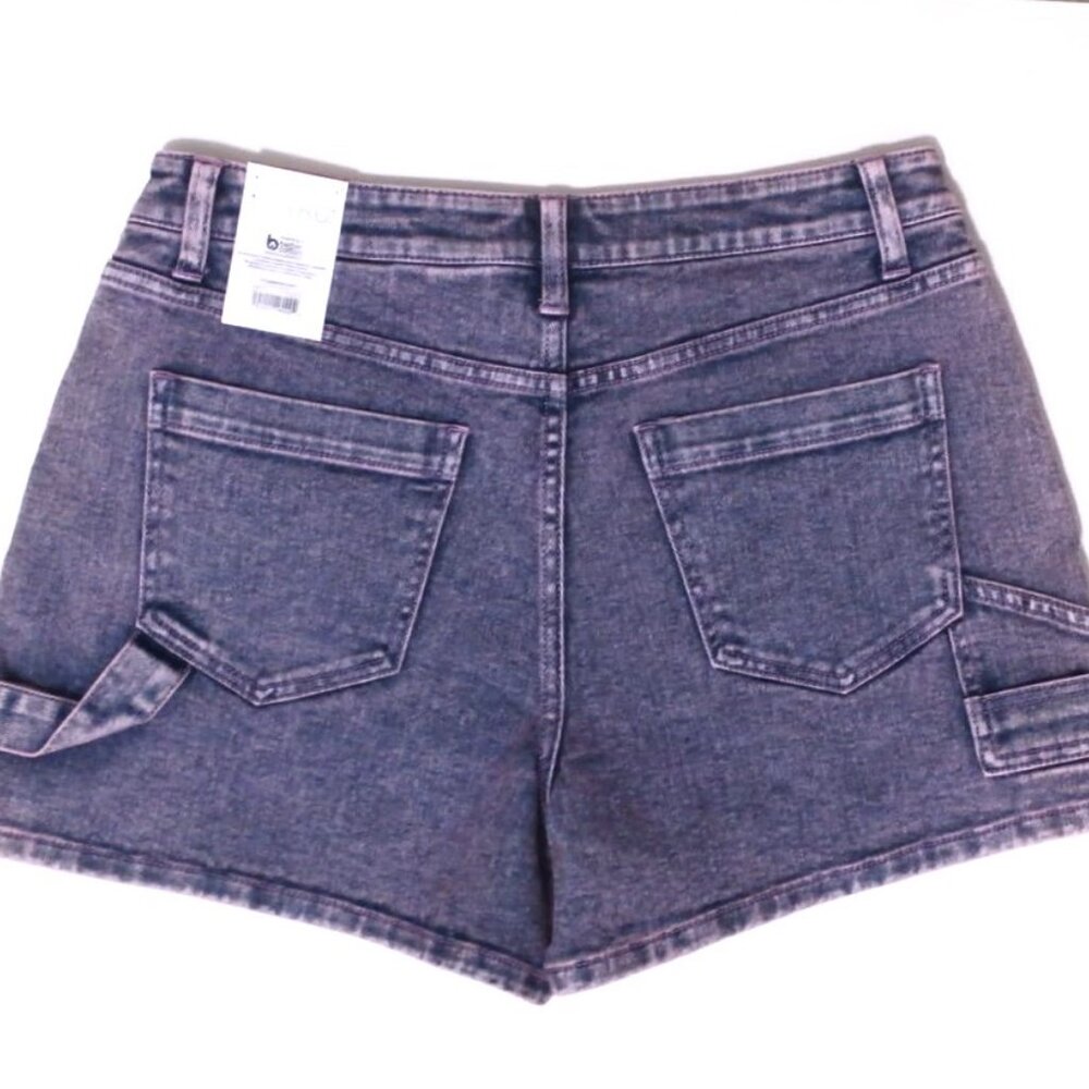 TIME AND TRU Women's Pink Washed Jean Shorts, Size 10 ~ NEW with Tags 30 Inch W